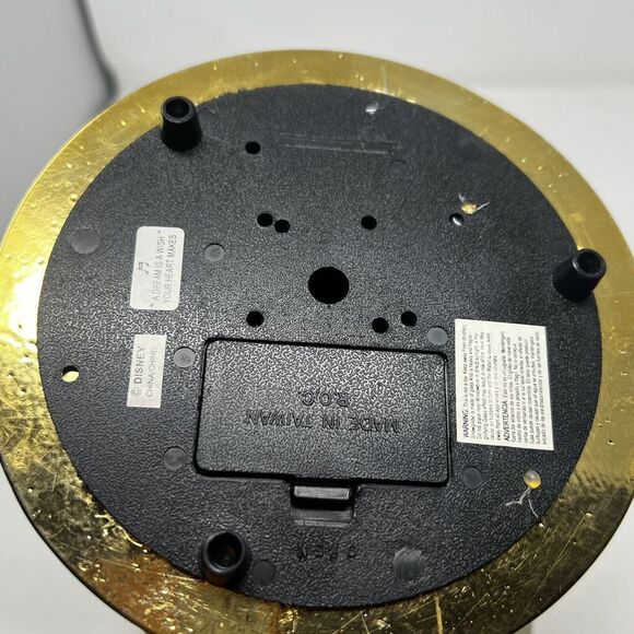 Disney Cinderella Gold 50TH Anniversary Music Snow Globe Heart Shaped Key FLAWS - Picture 8 of 11